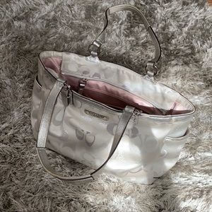 Coach LARGE silver bag